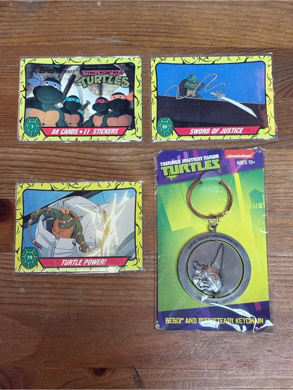TMNT Topps Trading Cards & Keychain